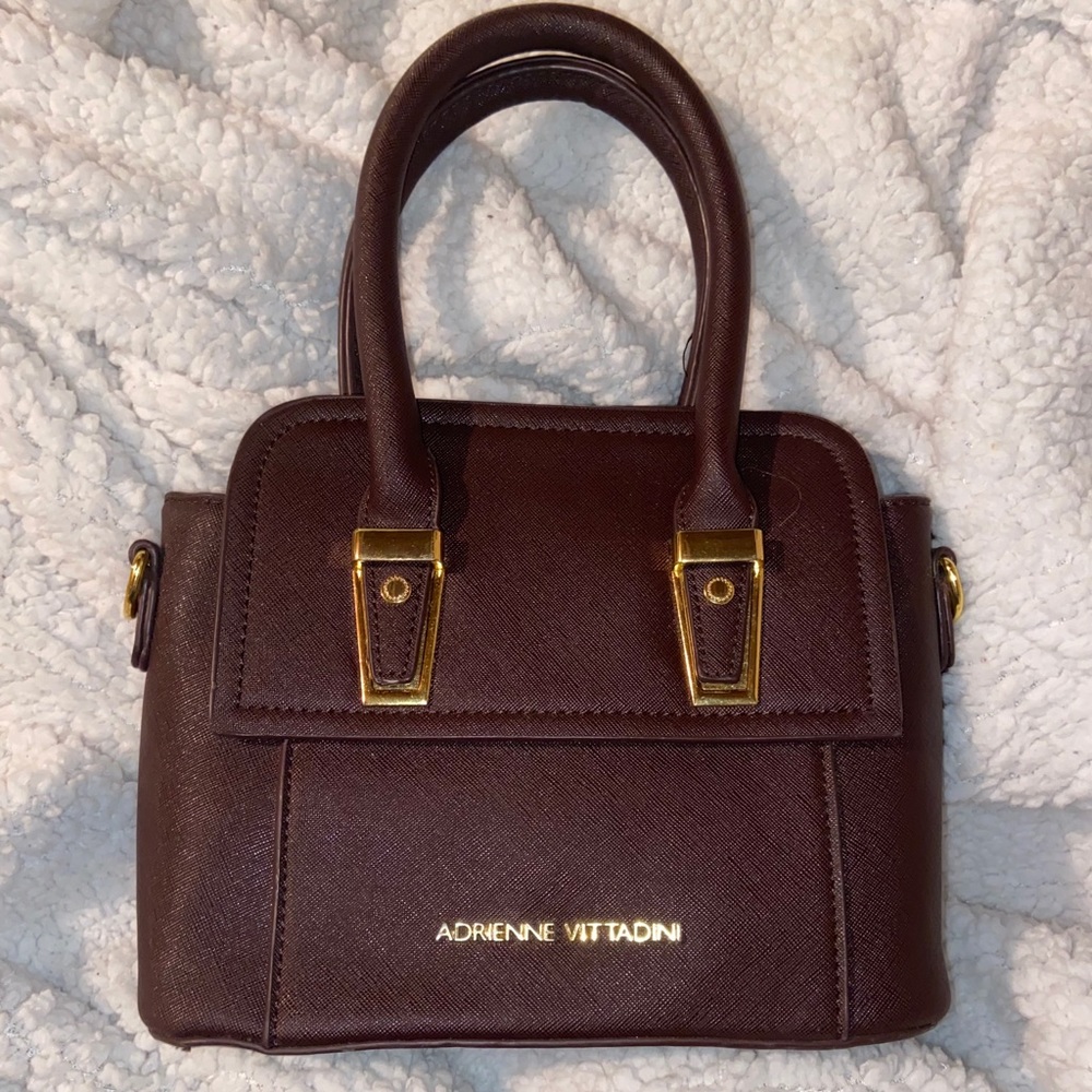 Beautiful brown leather hand bag